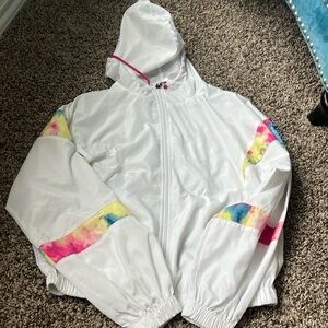 No boundaries 80s style wind breaker jacket. Size S